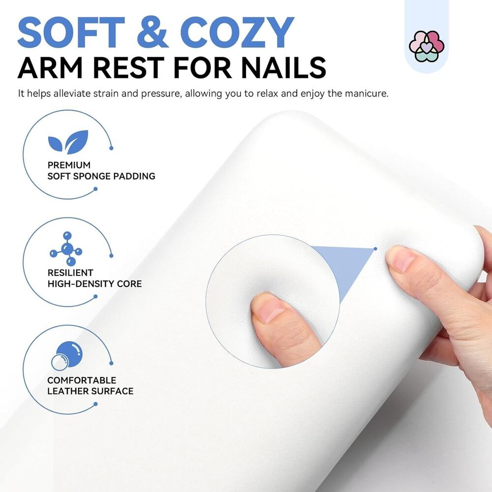 SAVILAND Arm Rest for Nails Tech Professional: 15.7" Full-Length Nail Arm Rest f - Picture 5 of 7